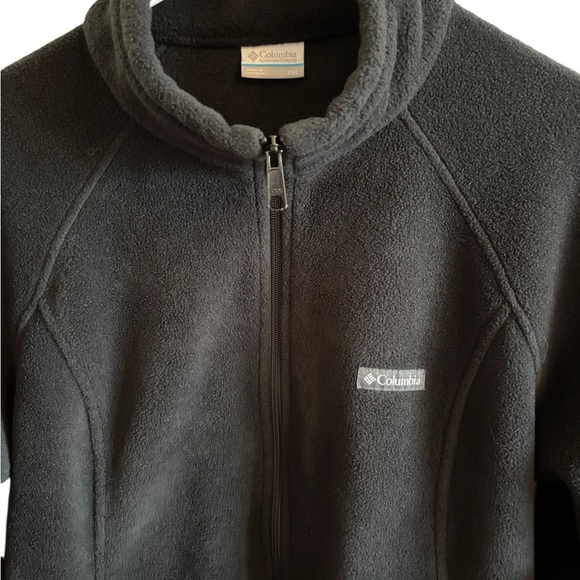 Columbia Men’s Full Zip Fleece Jacket Black XXL Zip Pockets - Picture 3 of 9
